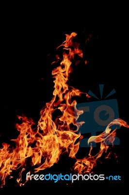 Fire Background Stock Photo