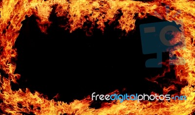 Fire Background Stock Photo