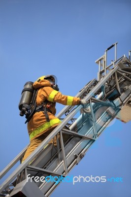 Firefighter Stock Photo