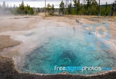 Firehole Spring Stock Photo