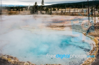 Firehole Spring Stock Photo