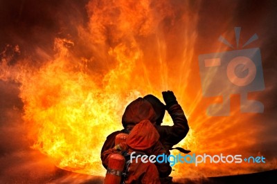 Firemen Stock Photo