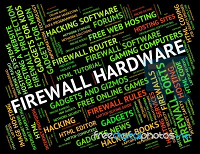 Firewall Hardware Means No Access And Apparatus Stock Image