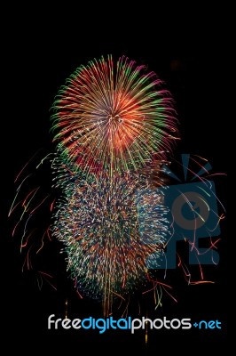 Firework In Japan Stock Photo