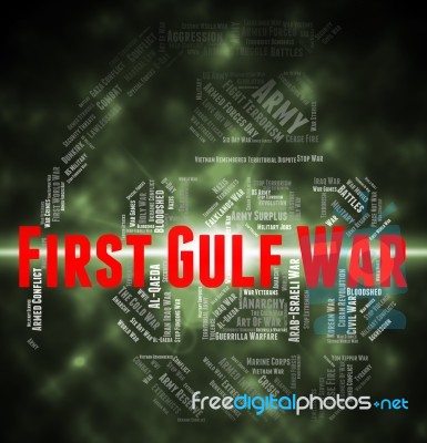 First Gulf War Means Operation Desert Shield And Clash Stock Image