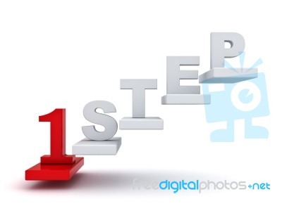 First Step Concept Stock Image