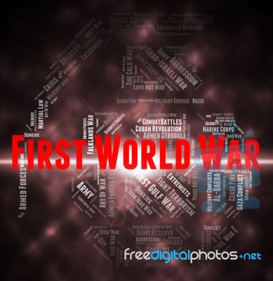 First World War Indicates Triple Alliance And Europe Stock Image