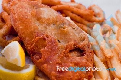 Fish And Chips Stock Photo