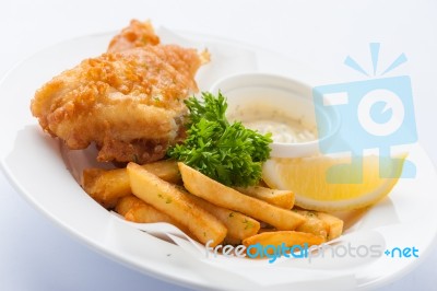 Fish And Chips Stock Photo