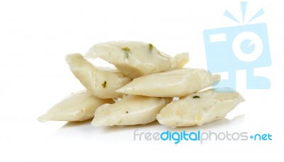 Fish Ball Isolated On The White Background Stock Photo