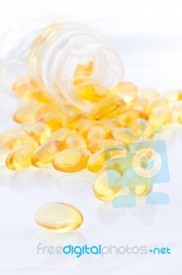 Fish Oil Stock Photo