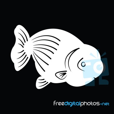 Fish Silhouette Stock Image