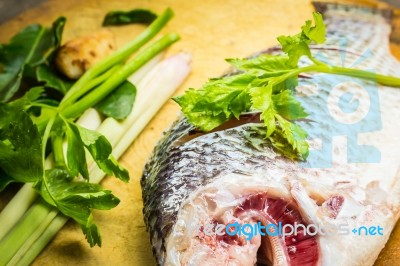 Fish To Prepare Food Stock Photo