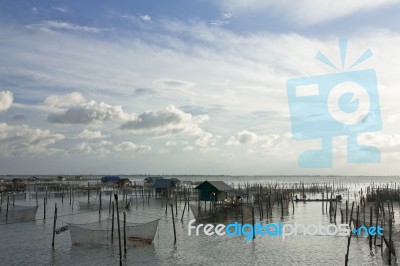 Fisherman Village In South Of Thialand Stock Photo