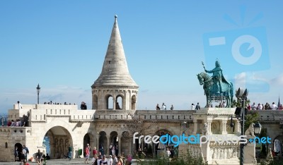 Fishermans Bastion Budapest Stock Photo