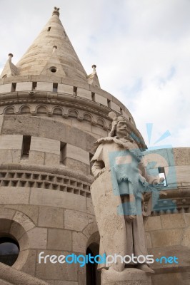 Fisherman's Bastion In Budapest, Hungary Stock Photo