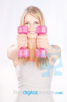 Fitness Exercises Stock Photo