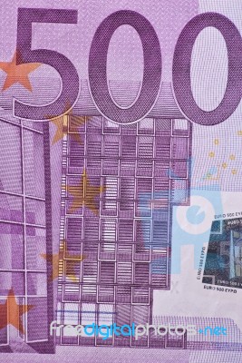 Five Hundred-euro Bill Stock Photo