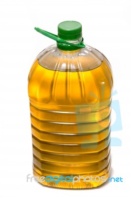 Five Litre Of Olive Oil Bottle Stock Photo