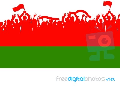 Flag Copyspace Means Patriotic Country And Bulgarian Stock Image