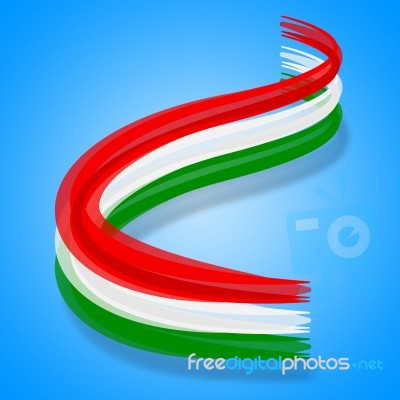 Flag Hungary Represents Patriotism National And Nationality Stock Image