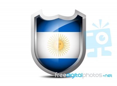 Flag Of Argentina Stock Image