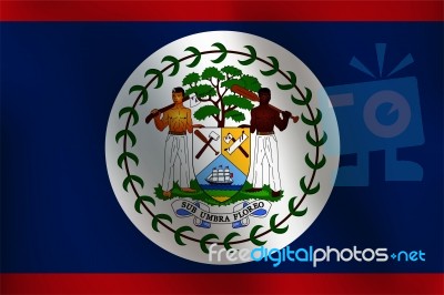 Flag Of Belize -  Illustration Stock Image