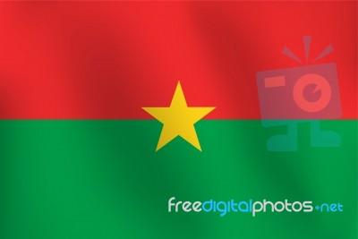 Flag Of Burkina Faso -  Illustration Stock Image