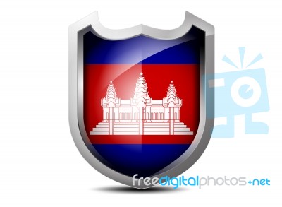 Flag Of Cambodia Stock Image