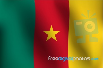 Flag Of Cameroon -  Illustration Stock Image