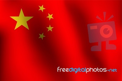 Flag Of China -  Illustration Stock Image