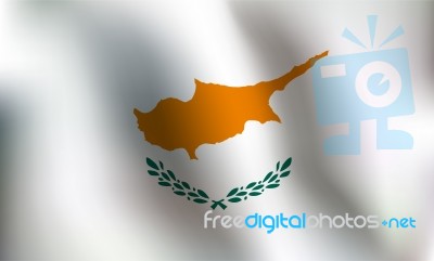 Flag Of Cyprus -  Illustration Stock Image