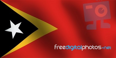 Flag Of East Timor -  Illustration Stock Image