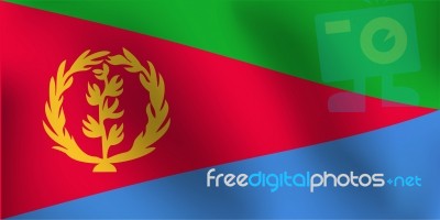 Flag Of Eritrea -  Illustration Stock Image