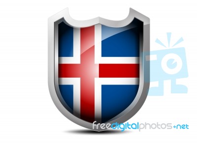 Flag Of Iceland Stock Image