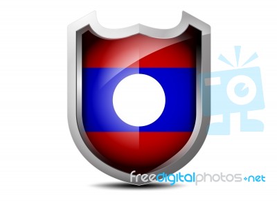 Flag Of Laos Stock Image