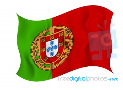 Flag Of Portugal Stock Image