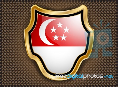 Flag Of Singapore Stock Image