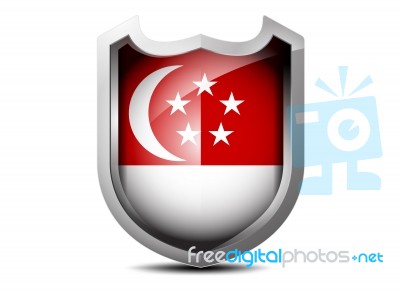 Flag Of Singapore Stock Image