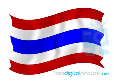 Flag Of Thailand Stock Image