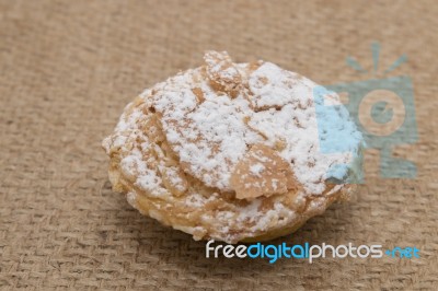 Flaky Bean Pastry Stock Photo