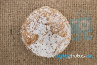 Flaky Bean Pastry Stock Photo