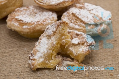 Flaky Bean Pastry Stock Photo