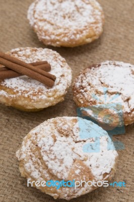 Flaky Bean Pastry Stock Photo