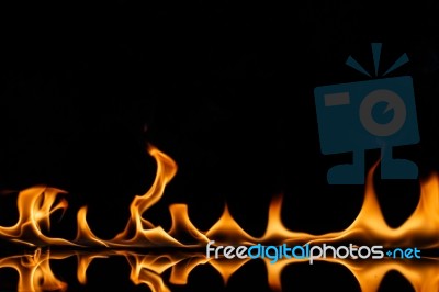 Flame Burning Hot Stock Photo