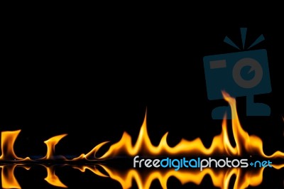 Flame Burning Hot Stock Photo