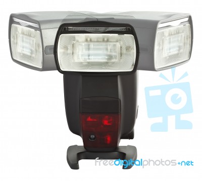 Flash Unit With Adjustment Display Stock Photo