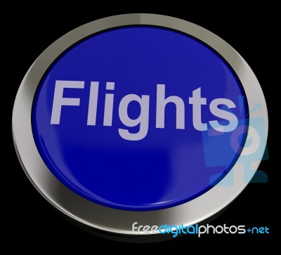 Flights Button Stock Image