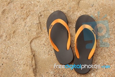 Flip Flop Shoes Stock Photo