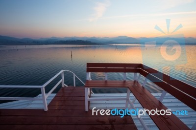 Floating Houses Stock Photo